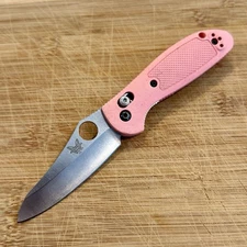 Benchmade 555 Mini Griptillian Pink 154CM SpydieHole Discontinued Rare