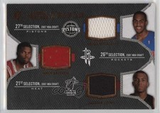 2007-08 SP Rookie Threads Triple Aaron Brooks Daequan Cook Arron Afflalo 1l73