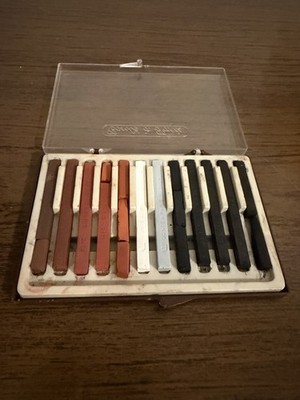 Vintage Conte A Paris Chalk Pastels In White Black And Neutral Colors
