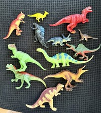 Large Dinosaur Toy Lot T-Rex Spinosaurus Triceratops Brachiosaurus Kids Figures