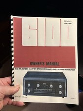 McIntosh MA6100 Owners Manual