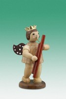 Holzengel Weihnachtsengel Engel Mit Fagott Ohne Krone / Natur HöHe Ca 6,5 Cm NEU