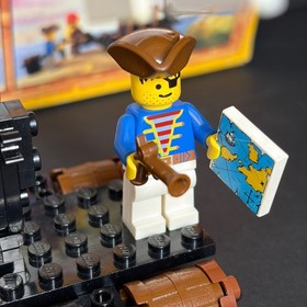 Vintage LEGO Pirates Set 6257 Castaway's Raft 100% Complete w/ Manual & Box 1989