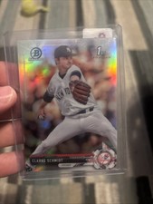 2017 1st Bowman Chrome CLARKE SCHMIDT Refractor Non-Auto Rookie Card RC Low. rookie card picture