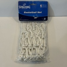 NEW Official Spalding NBA White Basketball Net Heavy Duty All Weather Netting 