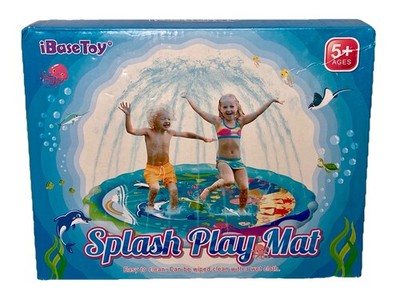 Splash Pad Sprinkler Kids Toddlers Water Spray 68 inch Play Mat Garden Water Toy