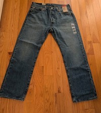 Levis 501 Jeans Straight Leg Button Fly 34 X 29 New