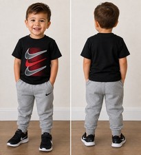 Nike Baby Toddler Boys Joggers Sweatpants T-Shirt Outfit Set 2T NWT
