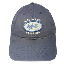 Siesta Key Florida Relax Slideback Baseball Cap Blue One Size Adjustable Legacy