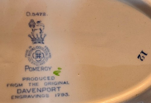 Vintage Royal Doulton Pomeroy Multicolor Davenport 9" Vegetable Serving Bowl - Picture 7 of 11