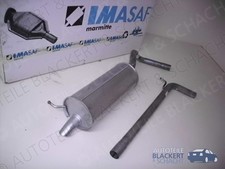 IMASAF Auspuffset Mittelrohr + Endtopf für VW Polo 6R 1.4 TDI 55KW 2014-