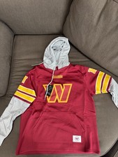 Washington Commanders Red and Yellow Hoodie 47 Brand Mens Size Large NEW
