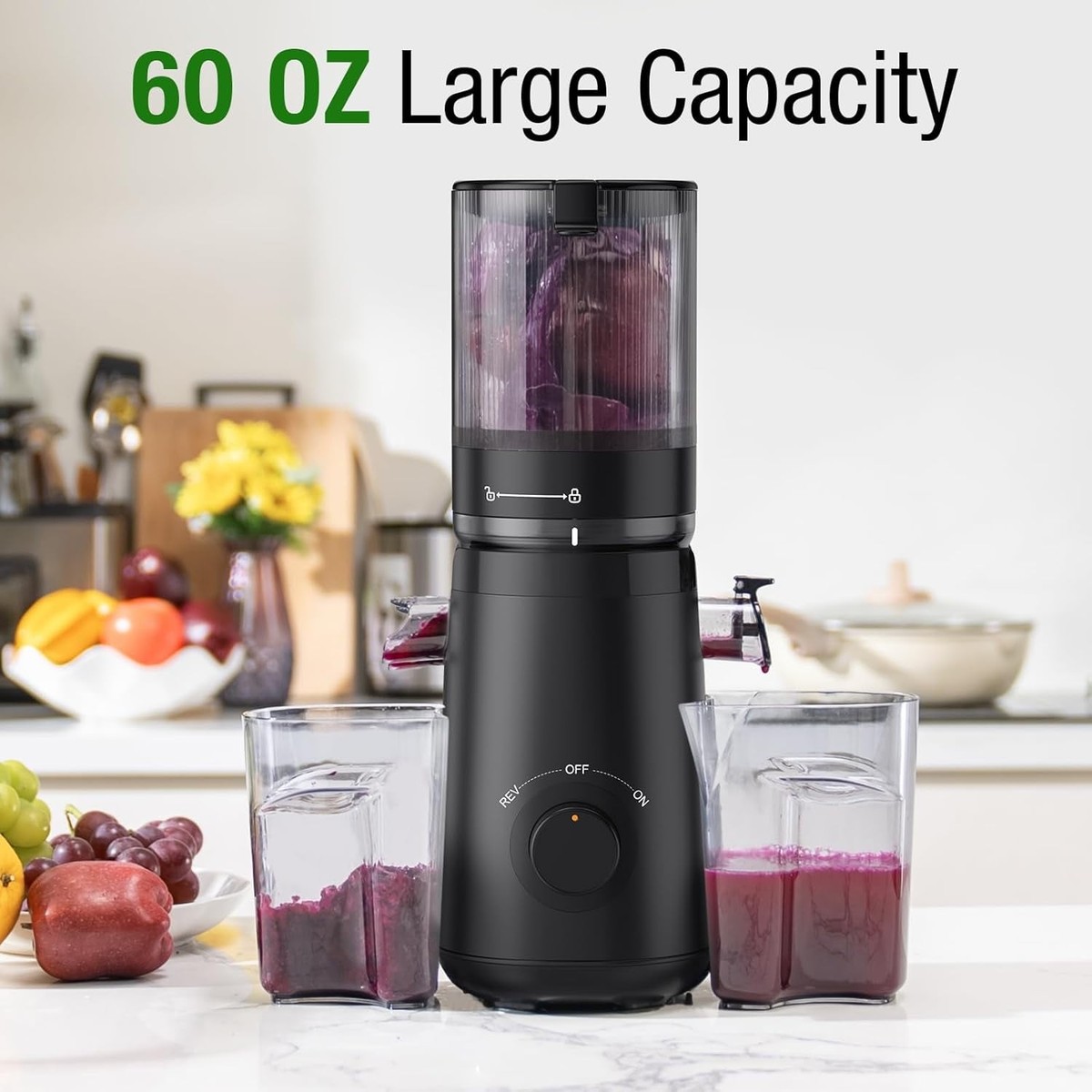TUUMIIST TM-580SJ Cold Press Juicer, Slow Squeeze Technology, 5.3