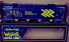 WEAVER O SCALE ULTRA LINE ONT ONTARIO NORTHLAND CENTERFLOW HOPPER 3 RAIL NOS