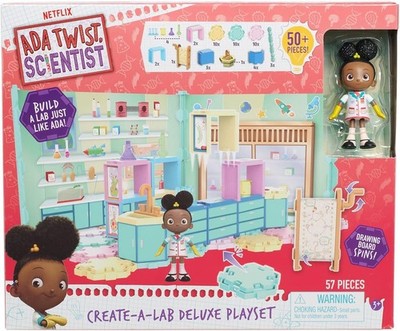Just Play Ada Twist Scientist Create-A-Lab Deluxe Playset 57 pcs Brand New