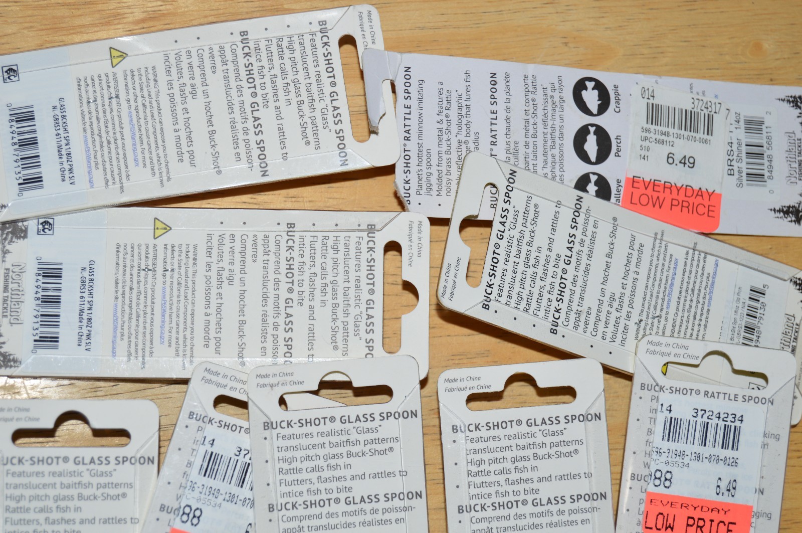 11 packs northland buck shot glass rattle spoons assortment - Image 8