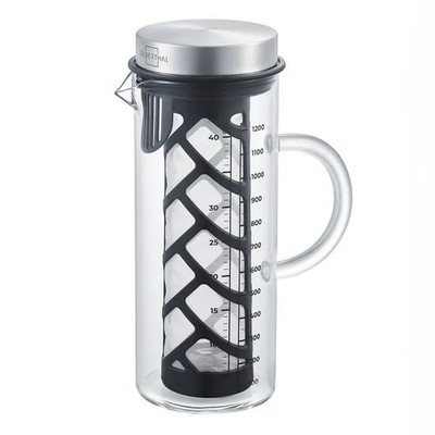 Cold Brew Karaffe 2.0 Kaffeebereiter Glaskanne Cold Brew Kaffee Filter 1,3 L 