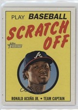 2020 Topps Heritage 1971 Topps Baseball Scratch-Offs Ronald Acuna Jr #5 1an5