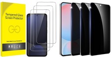 3-Pack Tempered Glass Screen Protector Clear / Privacy For Samsung Galaxy S24 FE