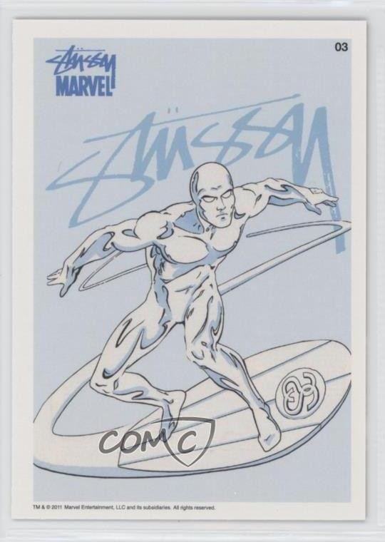 2011 Stussy x Marvel Comics Promo Series 1 Silver Surfer #03 11n6