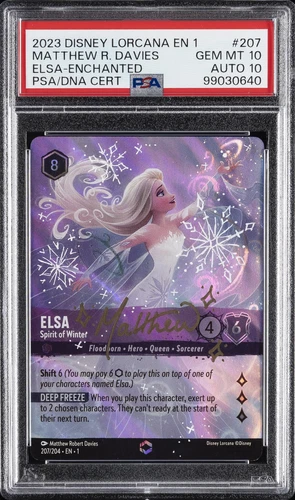 2023 ENCHANTED #207 ELSA - SPIRIT OF WINTER PSA 10 AUTO 10