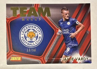 2016 Topps Stadium Club Premier League Team Marks Jamie Vardy /50 Leicester City