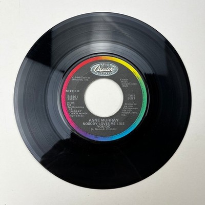 Anne Murray - Nobody Loves Me Like You Do 7'' Record 1984 Capitol Country 45 RPM