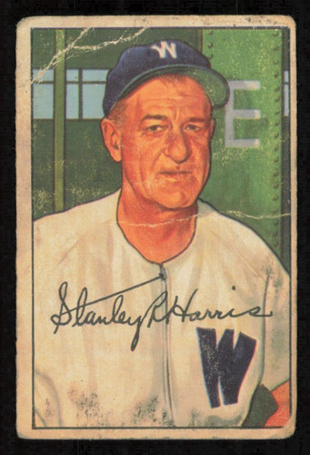 Bucky Harris #158 1952 Bowman card