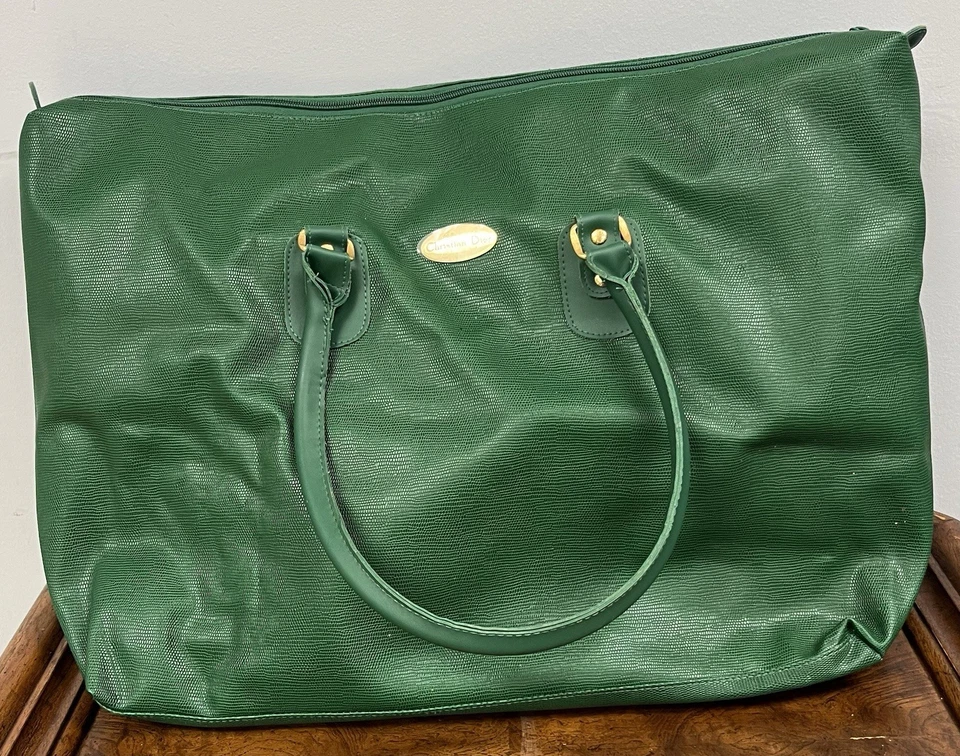 Bolso de Mano Christian Dior Doble Sillín Vintage Cuero Verde Foto 3 de 4