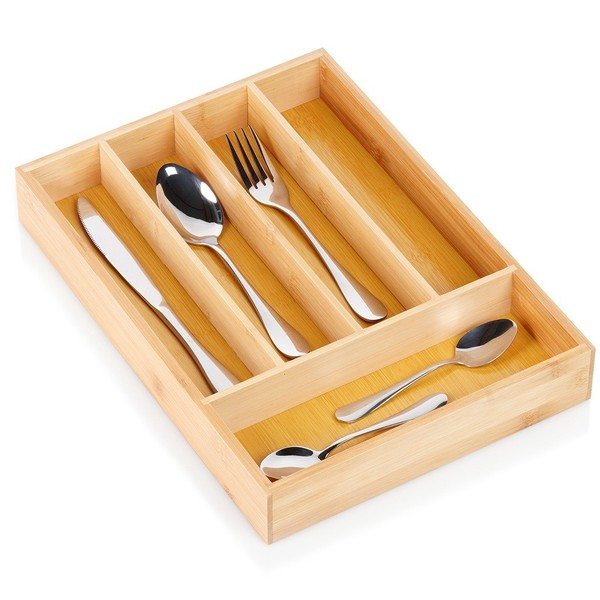 Besteckkasten Bambus 25X35 Cm Schubladen Organizer Besteckhalter Vilde 229199-image