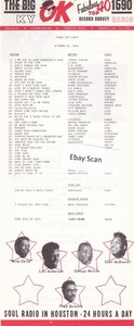 KYOK Houston R&B/Soul Radio Music Survey 10-28-66