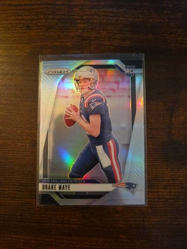 2024 Panini Prizm Rookies Drake Maye #329 Silver Prizm (RC)