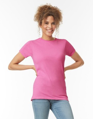 20 Stück Set Gildan Damen T-Shirt Deluxe Softstyle Ring Spun Baumwolle 64000L NE