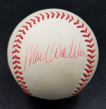 Mark Wohlers Braves Signed Rawl 92 World Series Baseball Red Pen Autograph Sweet
