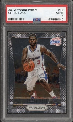 2012 Panini Prizm Chris Paul #19 PSA 9 Mint Los Angeles Clippers - Image 1 of 2
