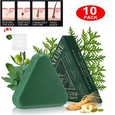 Usman-Grass Shampoo All-natural Handmade Soap Bar & Foaming Net For Hair Growth