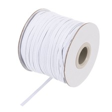 Elastic Sewing Bands 1/8"" x 50 Yards White Elastic