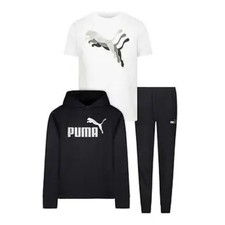 PUMA Youth 3-piece Fleece  Set, Black