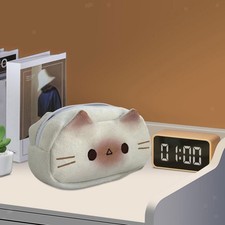 Astuccio portapenne in peluche, compatto, per bambini, per feste di Natale e