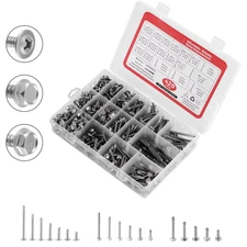 KFFKFF 420 PCS Self-Drilling Screws, Stainless Steel #8 #10 Assortment Kit for M