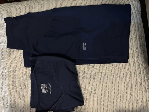 Cherokee Workwear Women's Medical Scrub Pants Size S Navy Solid Knit