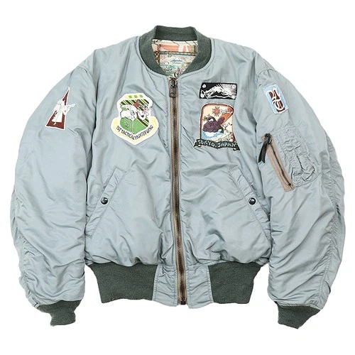ISSEY MIYAKE ×TOYS McCOY Collaboration Flight Jacket Mens Size 38 Sage green image 11