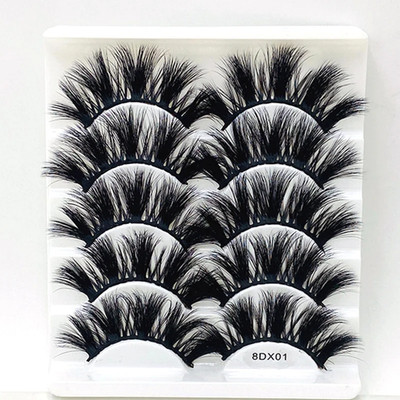 5/8 Paar 25 mm 3D Nerz Wimpern flauschig lange dramatische falsche Wimpern