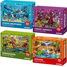 100 Piece Puzzles for Kids Ages 4-6 - 4 Jigsaw Puzzles for Kids Ages 6-8 - Se...
