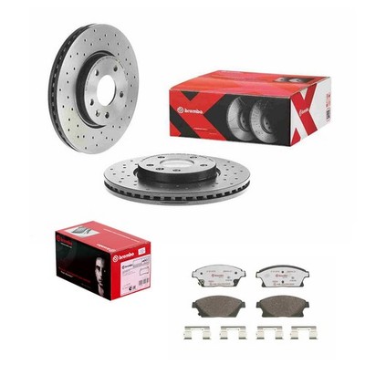 brembo SPORT BREMSSCHEIBEN + XTRA BELÄGE VORNE passend für OPEL ASTRA J ZAFIRA C