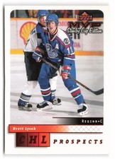 1999-00 Upper Deck MVP Stanley Cup Edition #204 Brett Lysak Rookie Regina Pats