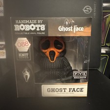 HANDMADE BY ROBOTS KNIT SERIES GHOST FACE # 088 ORANGE EXCLUSIVE FYE VINYL READ