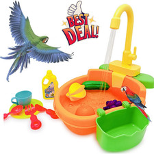 Parrot Automatic Bathtub with Faucet Bird Shower Bathing Tub