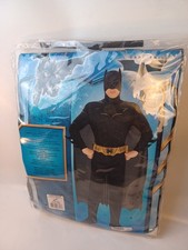 Official Deluxe Dark Knight Batman Adult Mens Fancy Dress Superhero Costume Cosp