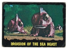 1964 THE OUTER LIMITS # 18 " INVASION OF THE SEA BEAST " CARD MADE IN USA !!!